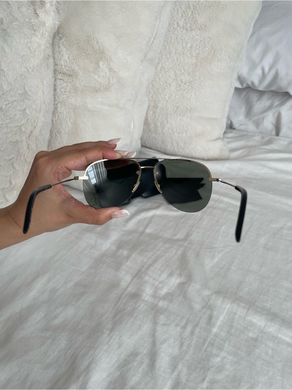 Saint Laurent Monogram 59MM Aviator Sunglasses - Picture 11 of 16